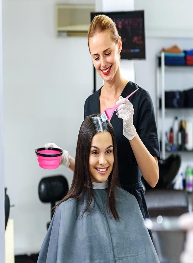 MOONMINI Hair Dye Color Brush and Bowl Set, Color Bowl Brushes Tool Mixing Bowl Kit Tint Comb for Hair Tint Dying Coloring Applicator (Pink&Black) - Image 5